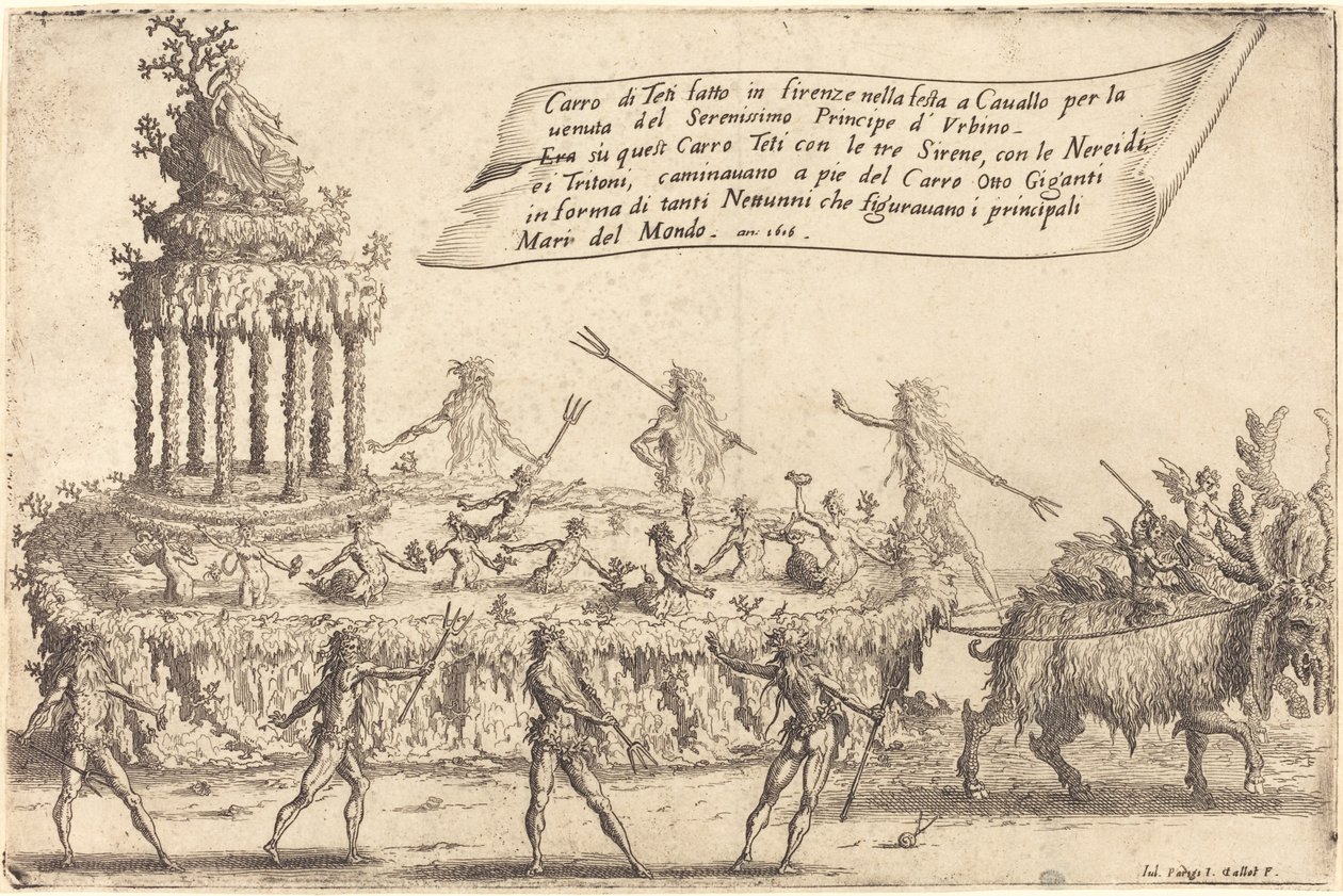 The Float of Thetis by Jacques Callot