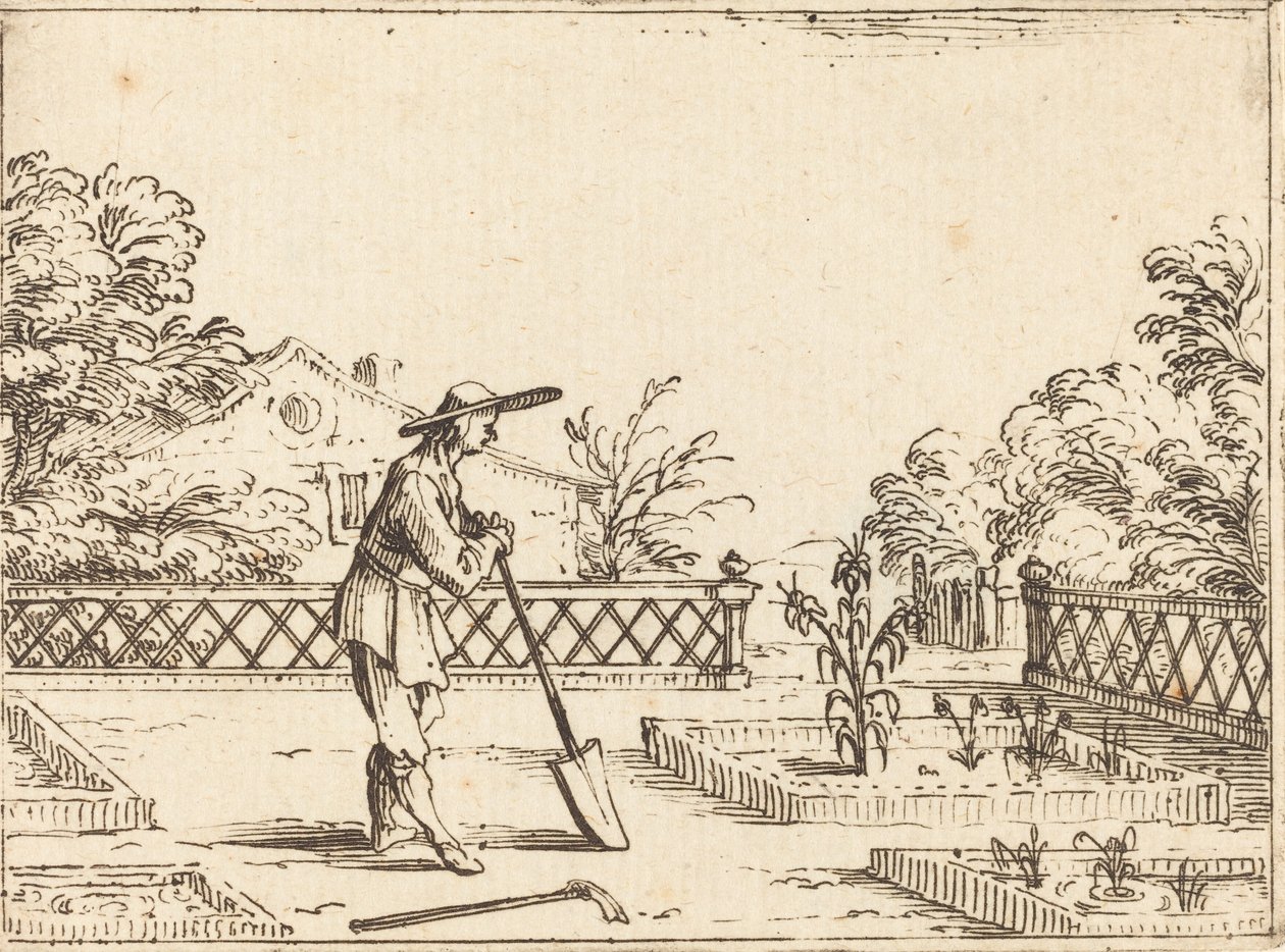 The Gardener by Jacques Callot