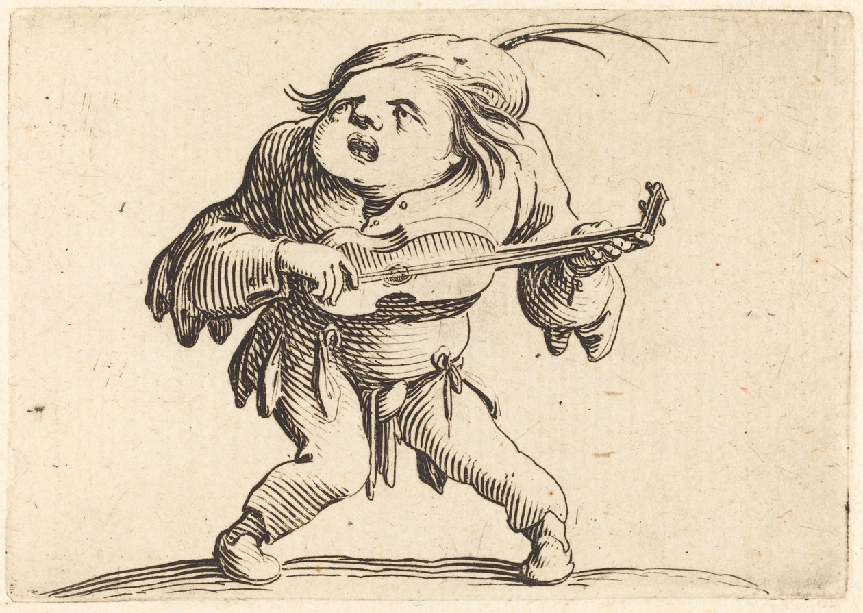 The Guitar Player by Jacques Callot