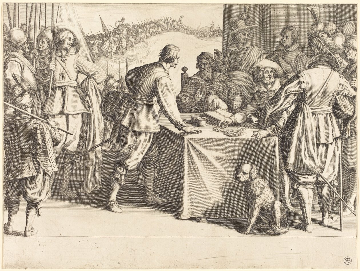 The Hiring of the Troops by Jacques Callot