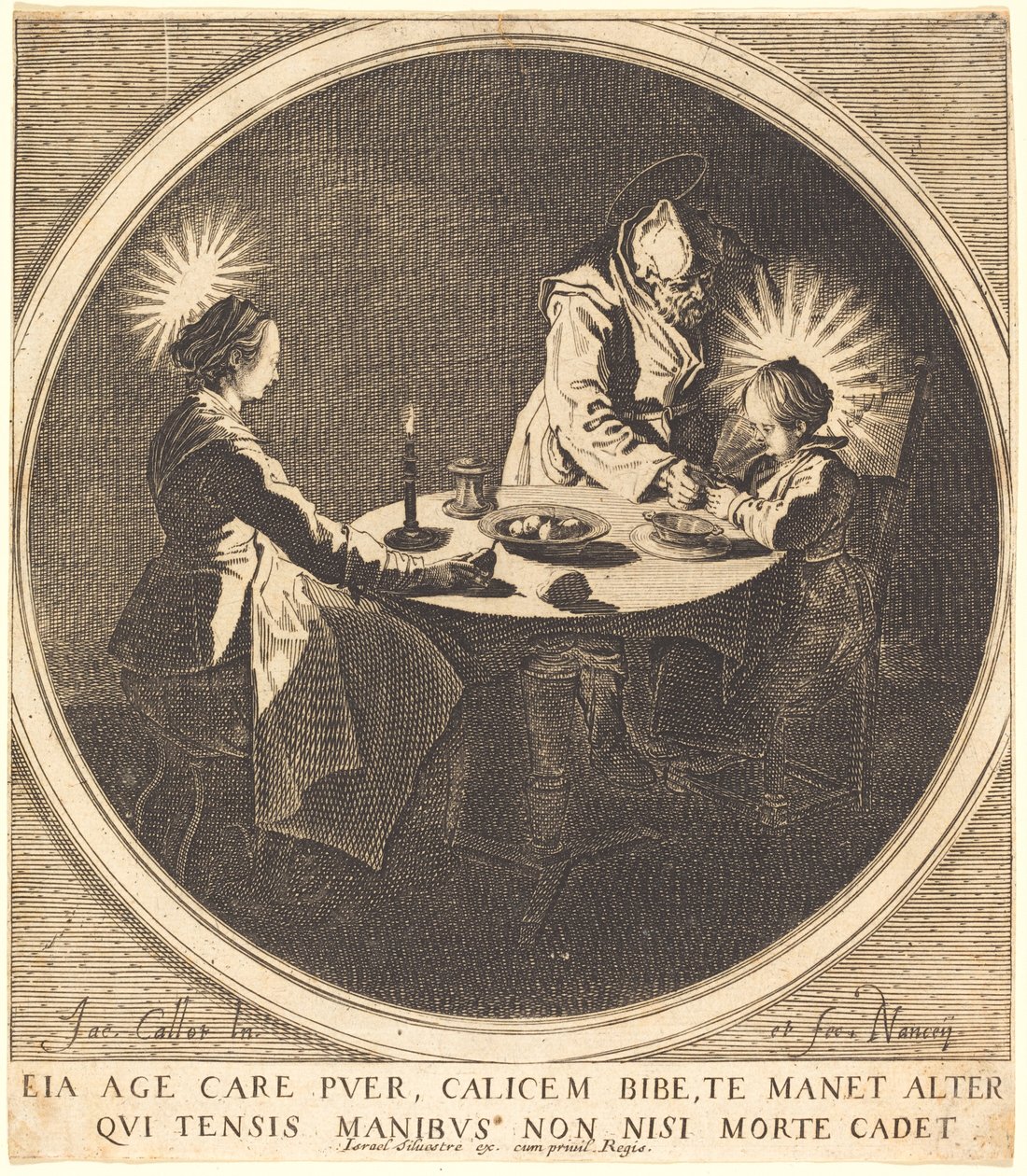 The Holy Family at Table by Jacques Callot