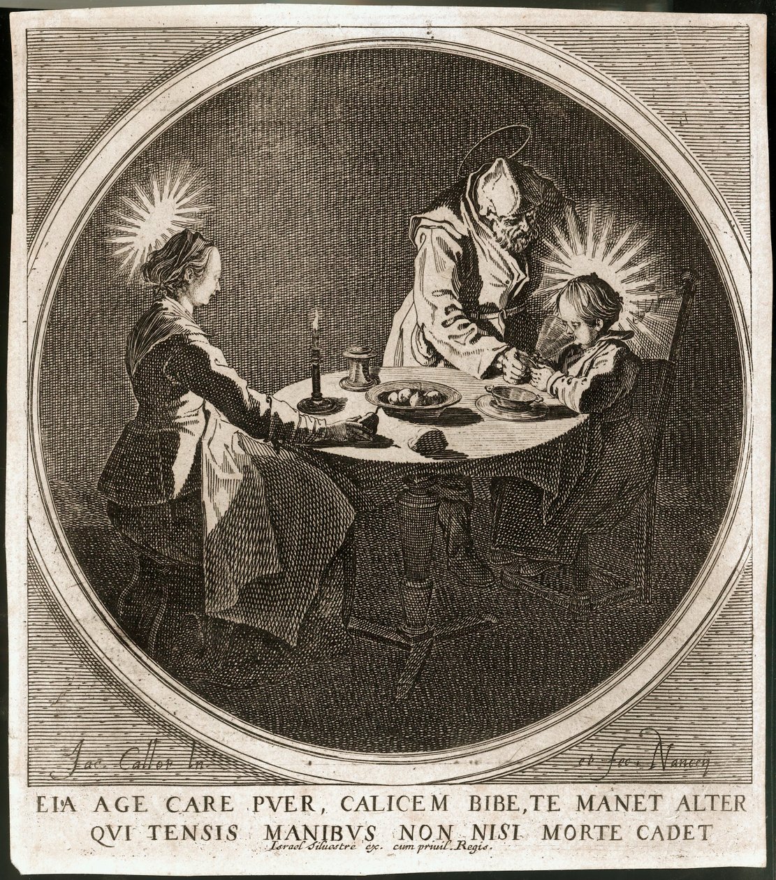 The Holy Family at Table by Jacques Callot