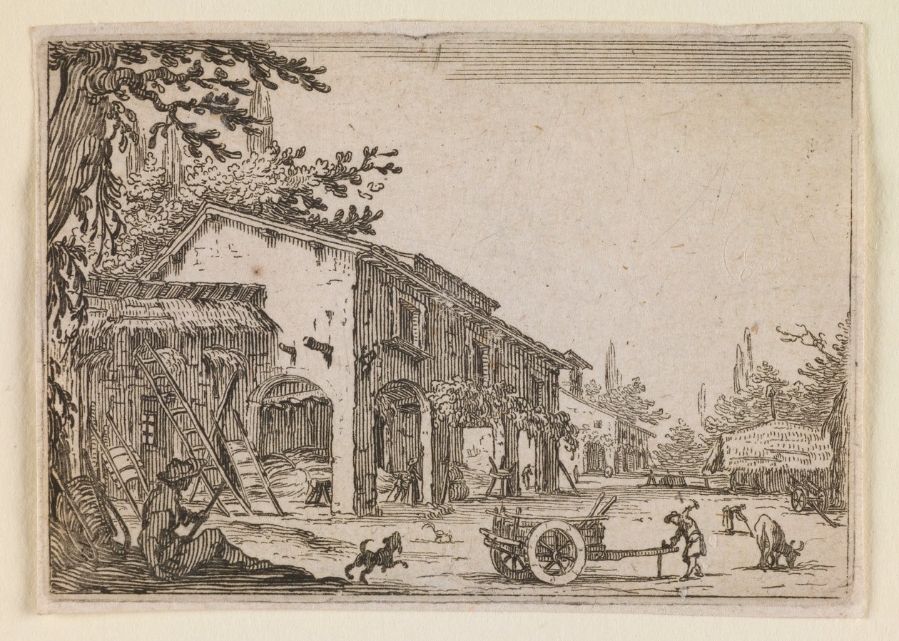 The Homestead, from “The Caprices” (Nancy Edition) by Jacques Callot