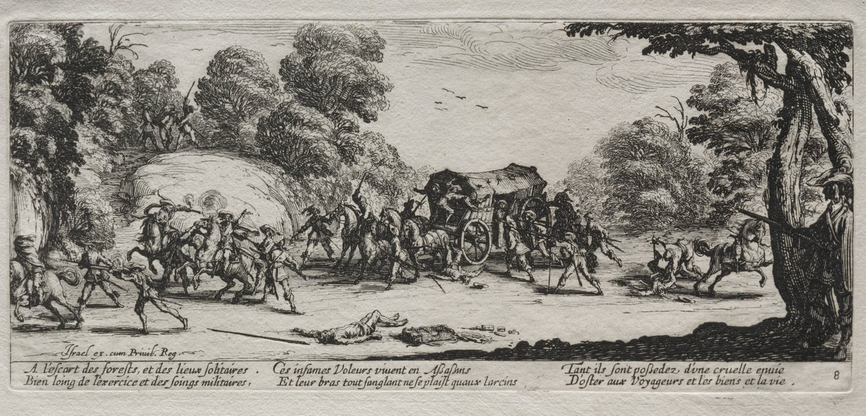 The Large Miseries of War: Highway Robbery by Jacques Callot