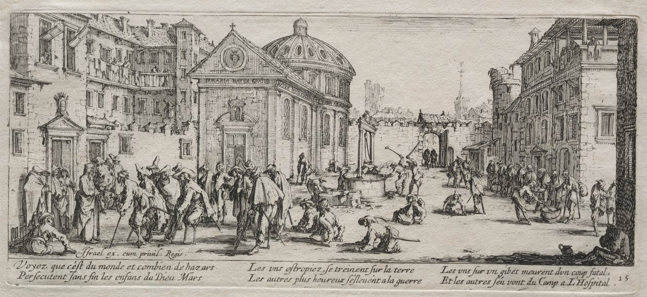 The Large Miseries of War: The Hospital, 1633 by Jacques Callot