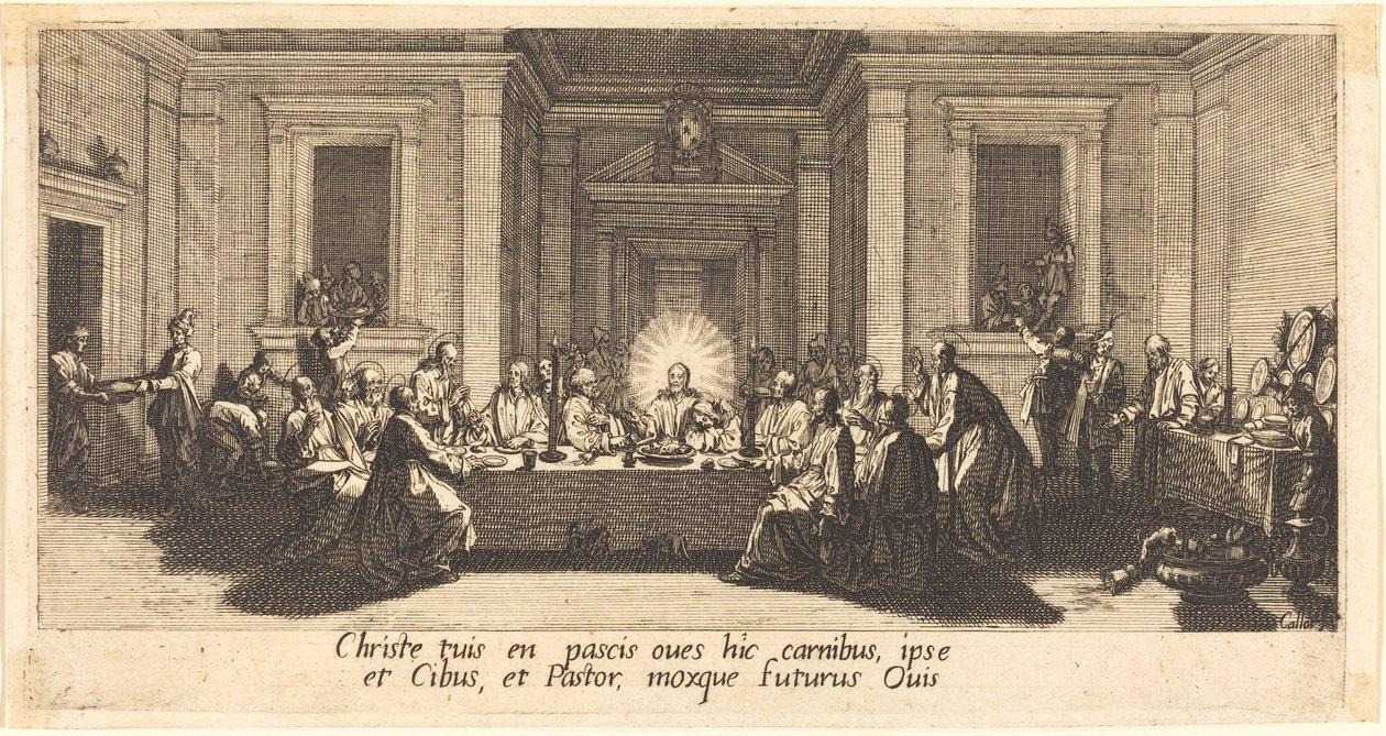 The Last Supper by Jacques Callot