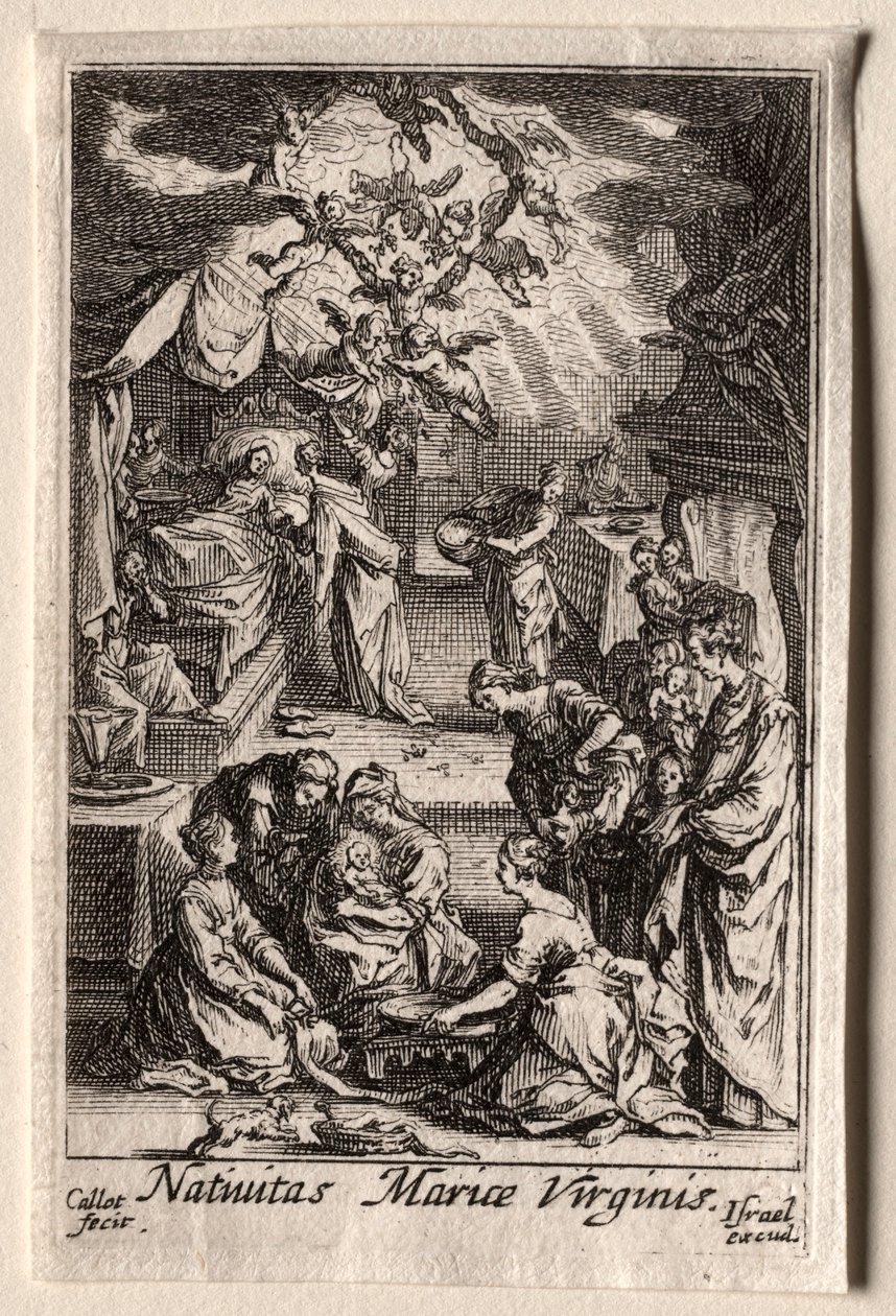 The Life of the Virgin: The Birth of the Virgin by Jacques Callot
