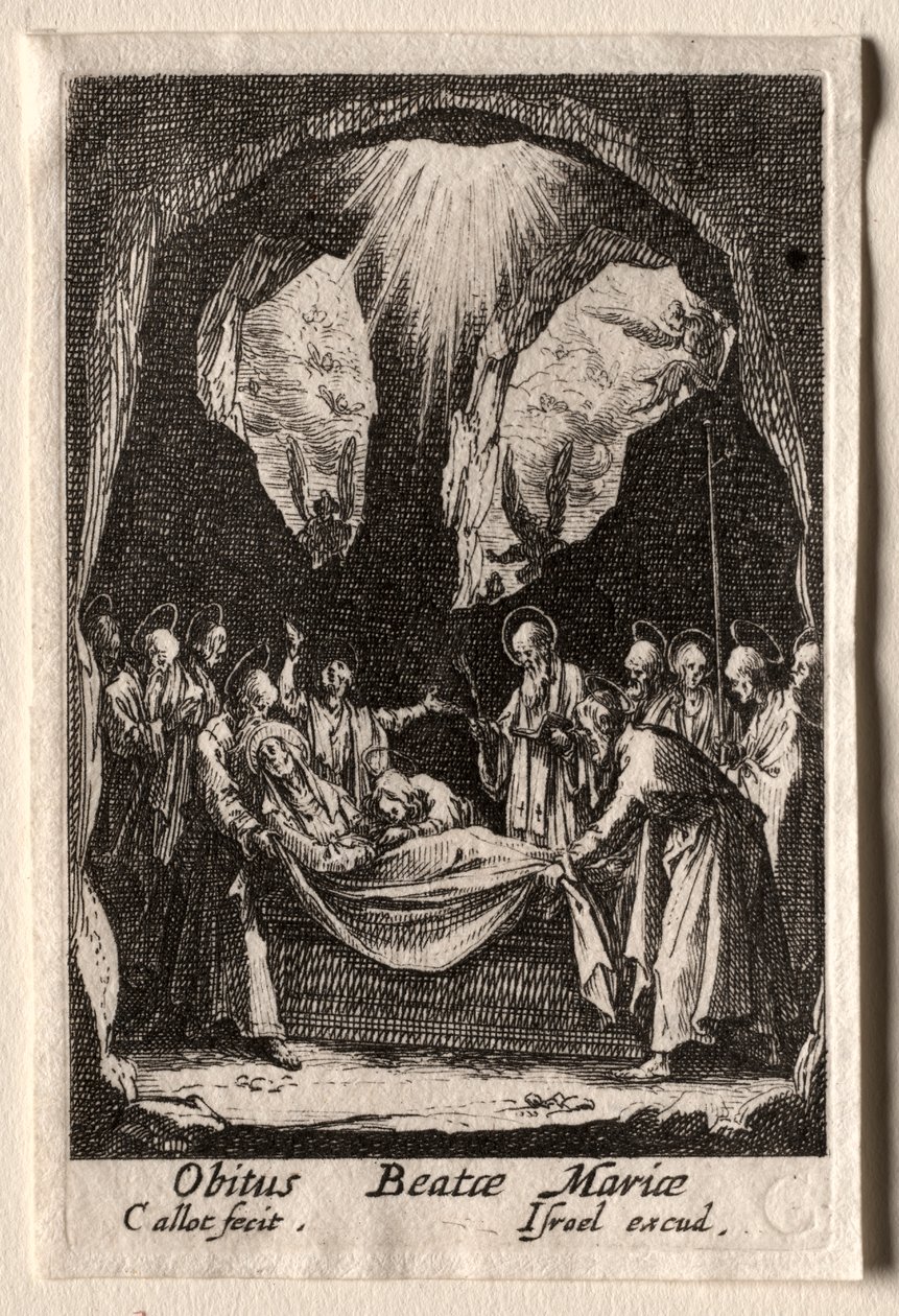 The Life of the Virgin: The Entombment of the Virgin by Jacques Callot