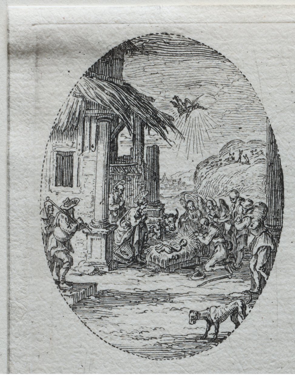The Mysteries of the Passion: The Adoration of the Shepherds by Jacques Callot