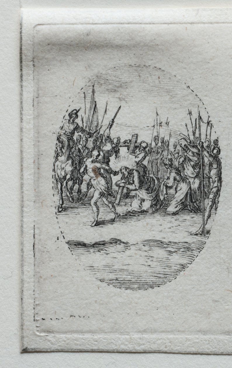 The Mysteries of the Passion: The Carrying of the Cross by Jacques Callot