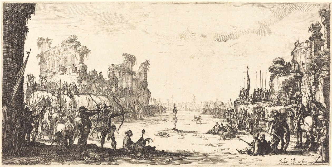 The Ordeal by Arrows Saint Sebastian by Jacques Callot