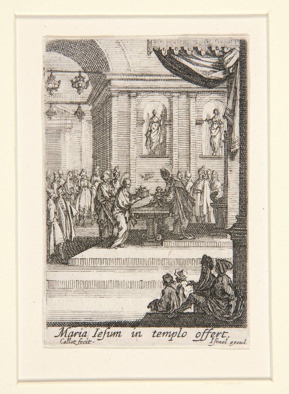 The Presentation of Christ, no. 10 of The Life of the Virgin by Jacques Callot