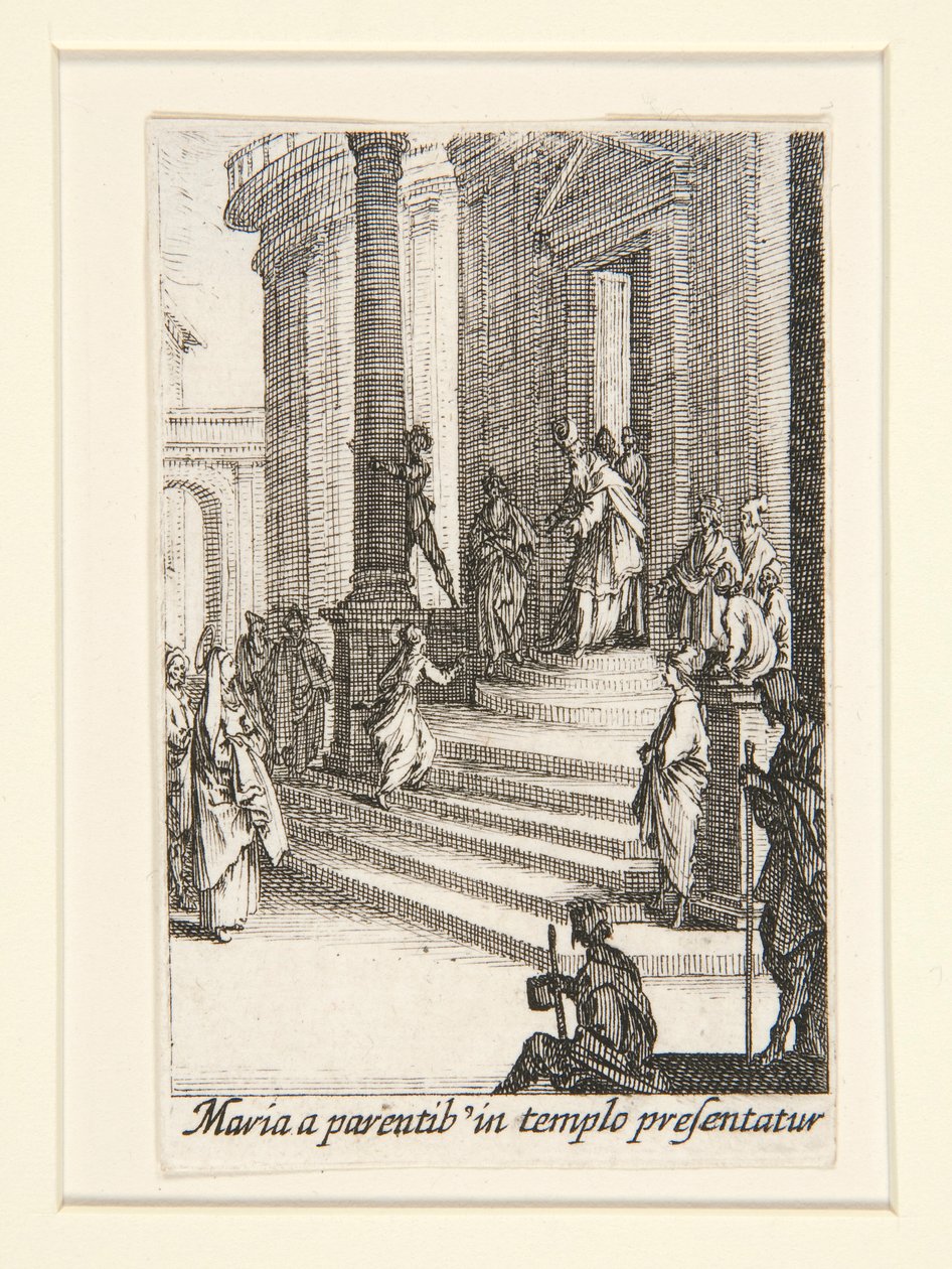 The Presentation of the Virgin, no.3 from The Life of the Virgin by Jacques Callot