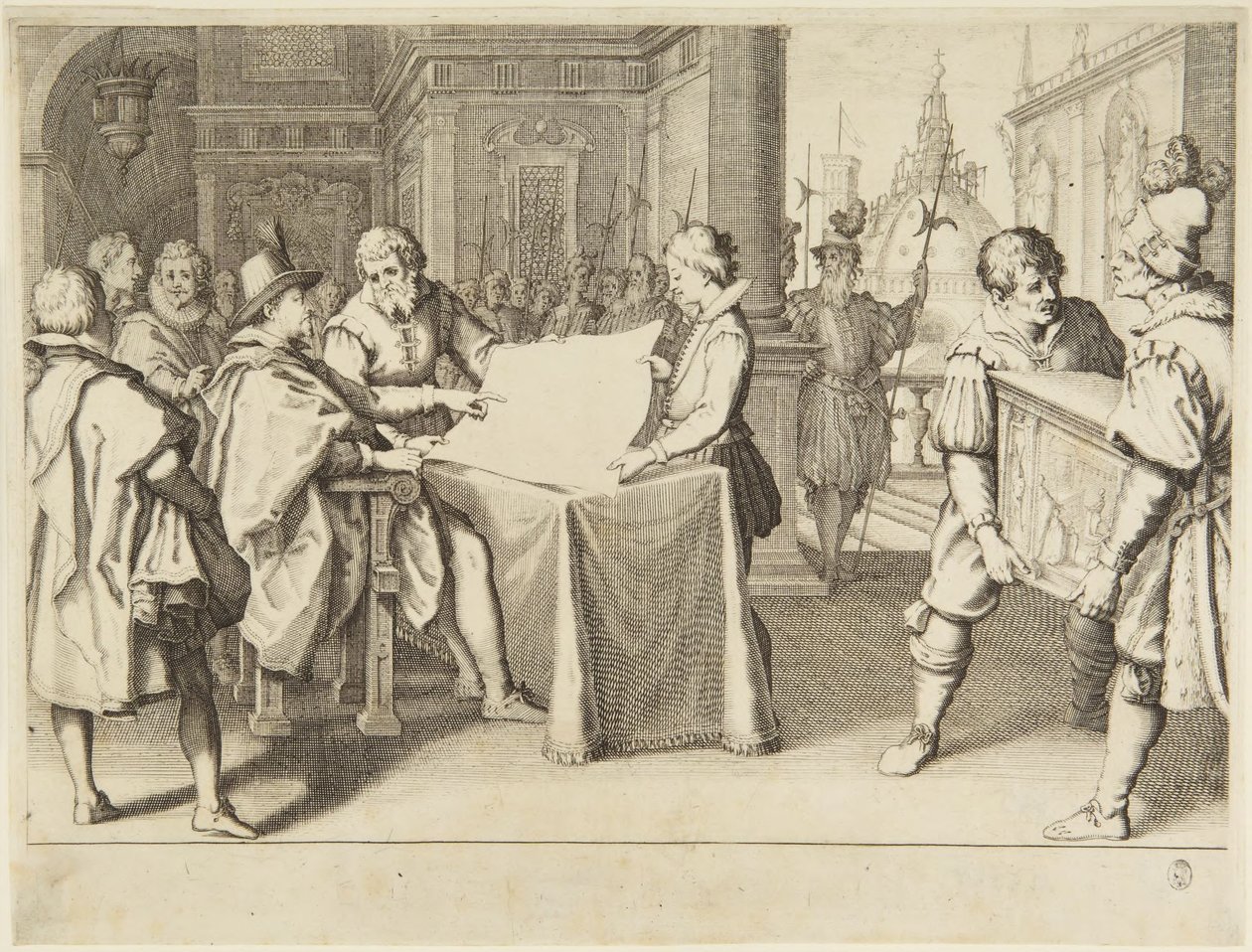 The Restoration of the Dome of Santa Maria del Fiore in Florence by Jacques Callot