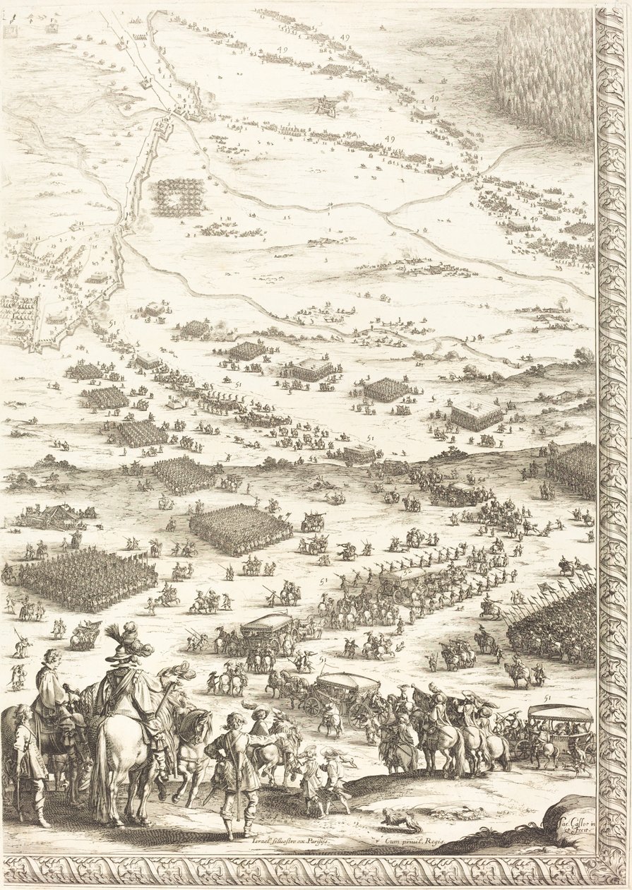 The Siege of Breda (plate 6 of 6) by Jacques Callot
