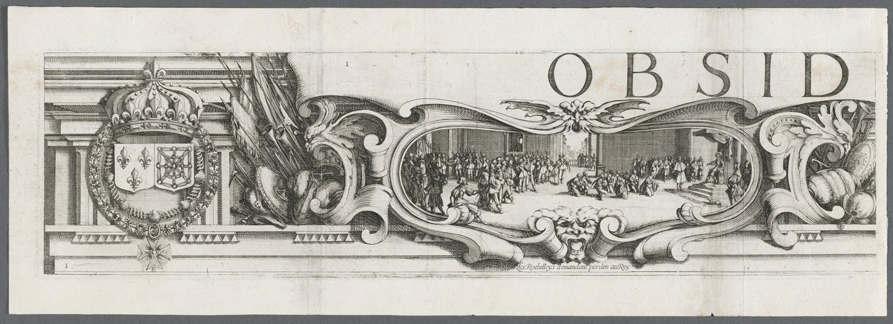 The Siege of La Rochelle: Plate 1, 1628-1630 by Jacques Callot