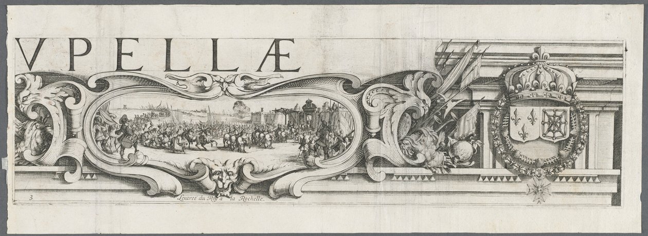 The Siege of La Rochelle: Plate 3, 1628-1630 by Jacques Callot