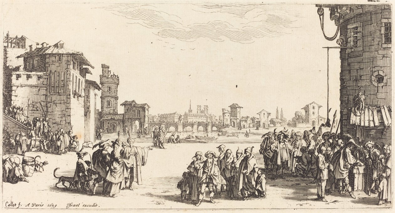 The Slave Market by Jacques Callot