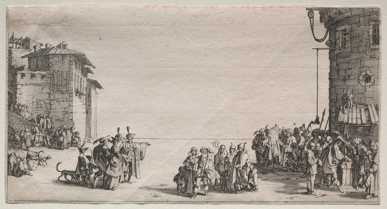 The Slave Market, 1629 by Jacques Callot