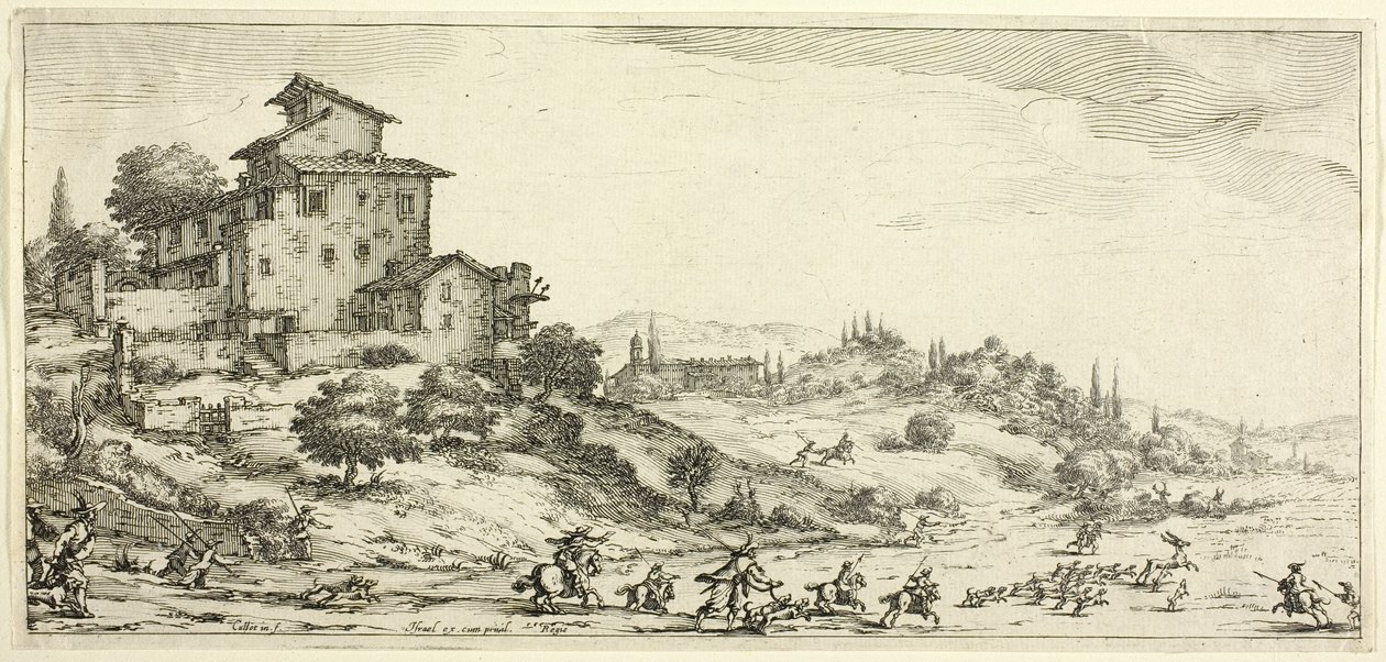 The Stag Hunt, from Various Scenes Designed in Florence by Jacques Callot