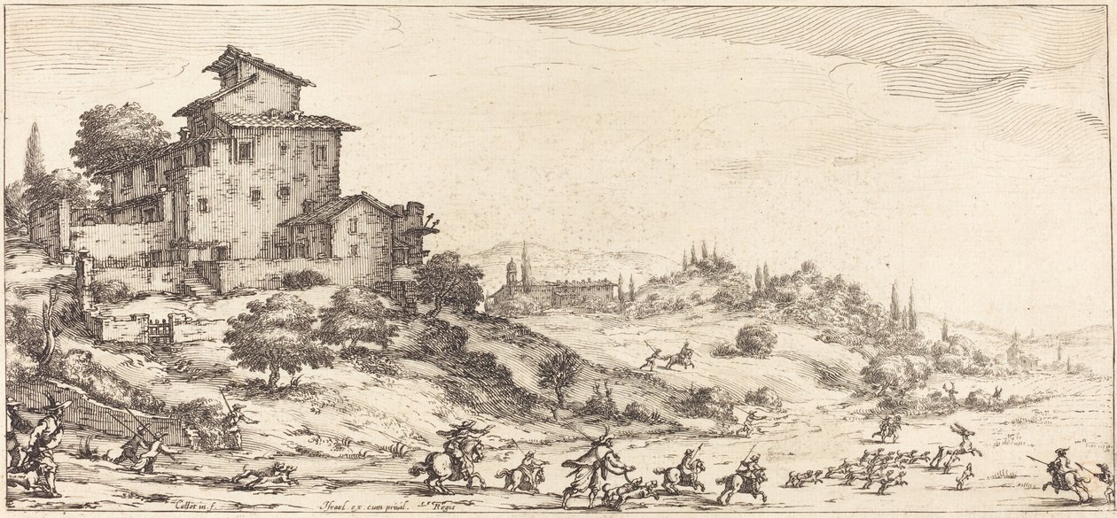 The Stag Hunt by Jacques Callot