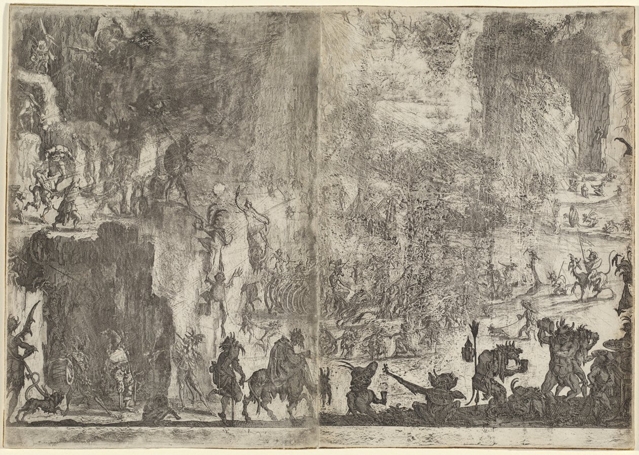 The Temptation of Saint Anthony (first version), c. 1617 by Jacques Callot