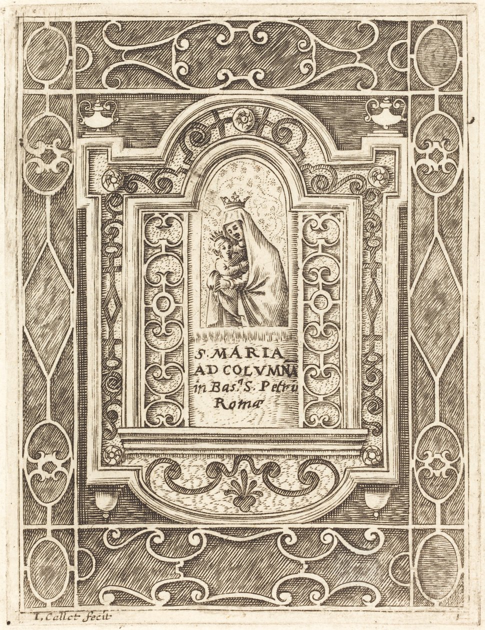 The Virgin at the Column by Jacques Callot