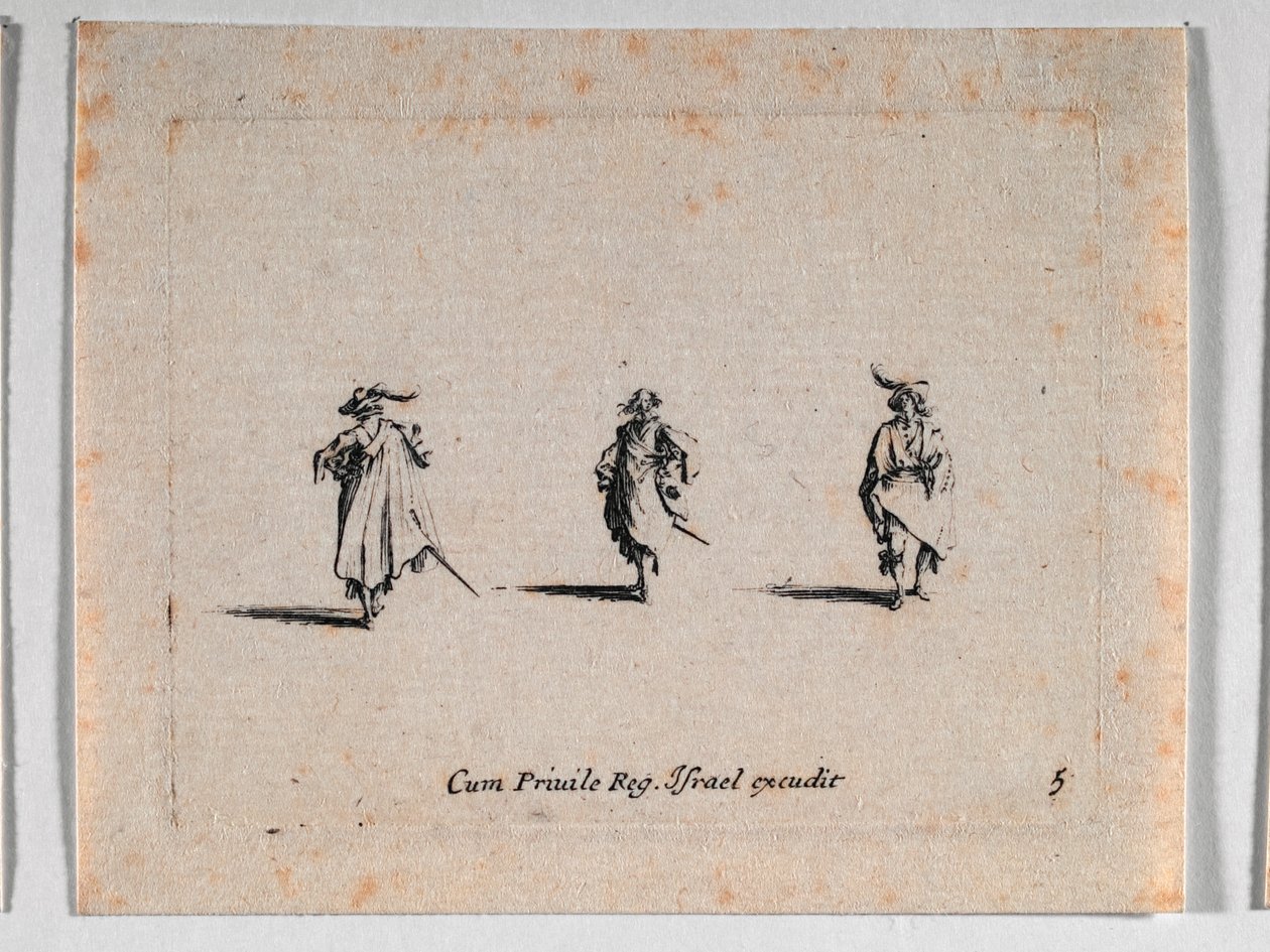 Three Cavaliers by Jacques Callot