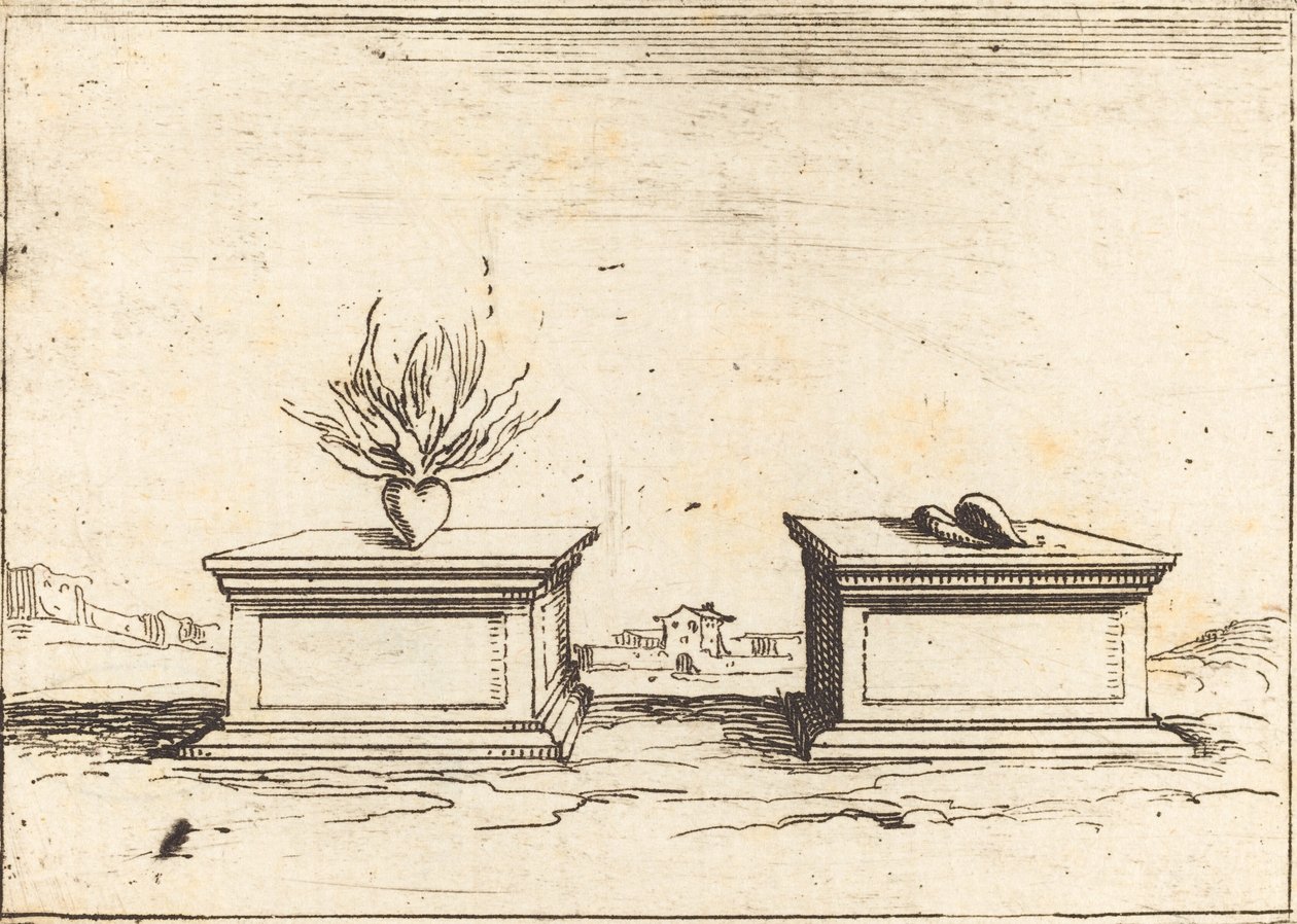 Two Hearts by Jacques Callot