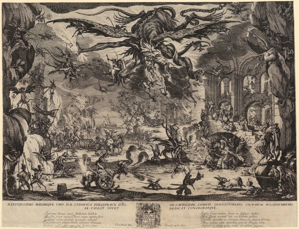 Temptation of Saint Anthony [2nd Version, Nancy] by Jacques Callot