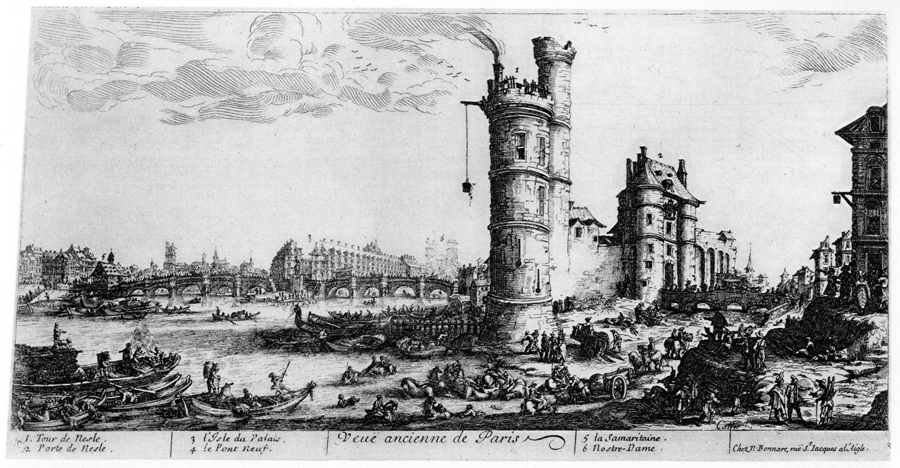 Vue Ancienne de Paris by Jacques Callot