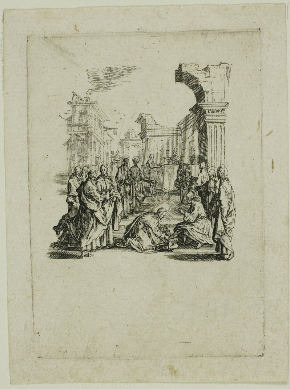Washing the Feet, from The Small Passion by Jacques Callot