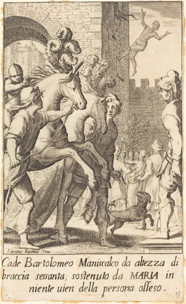 Bartolomeo, Farrier by Jacques Callot after Fabrizio Boschi
