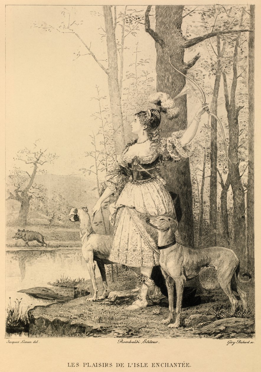 The Pleasures of the Enchanted Island by Moliere by Jacques Edmond Leman