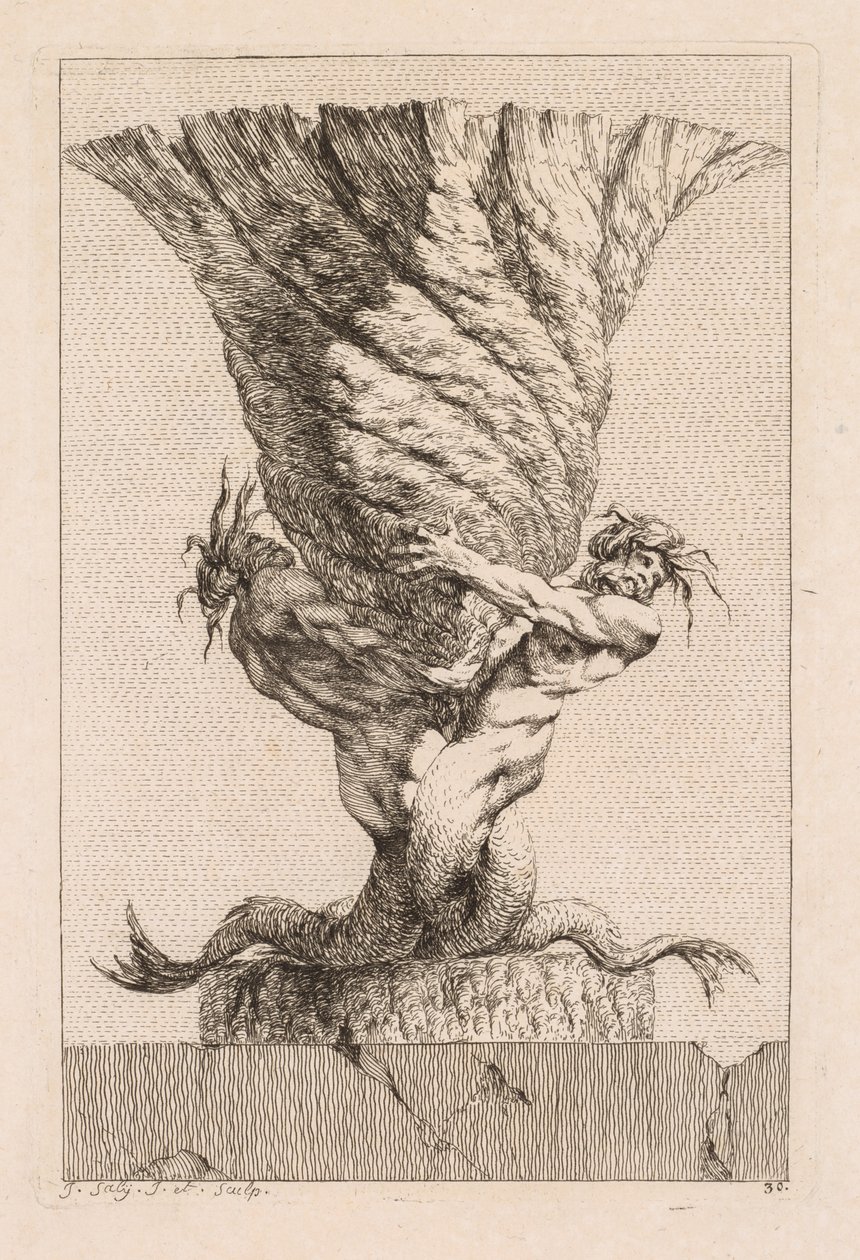Suite of Vases: Plate 30 by Jacques Francois Joseph Saly