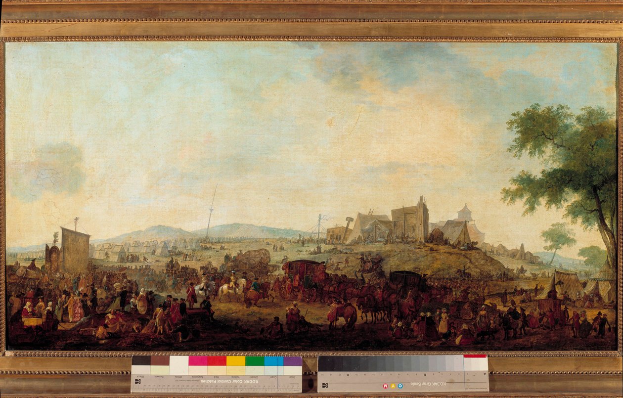 View of the Military Maneuvers Camp Established Under the Command of the Prince of Conde Near Saint Omer by Jacques Francois Joseph Swebach