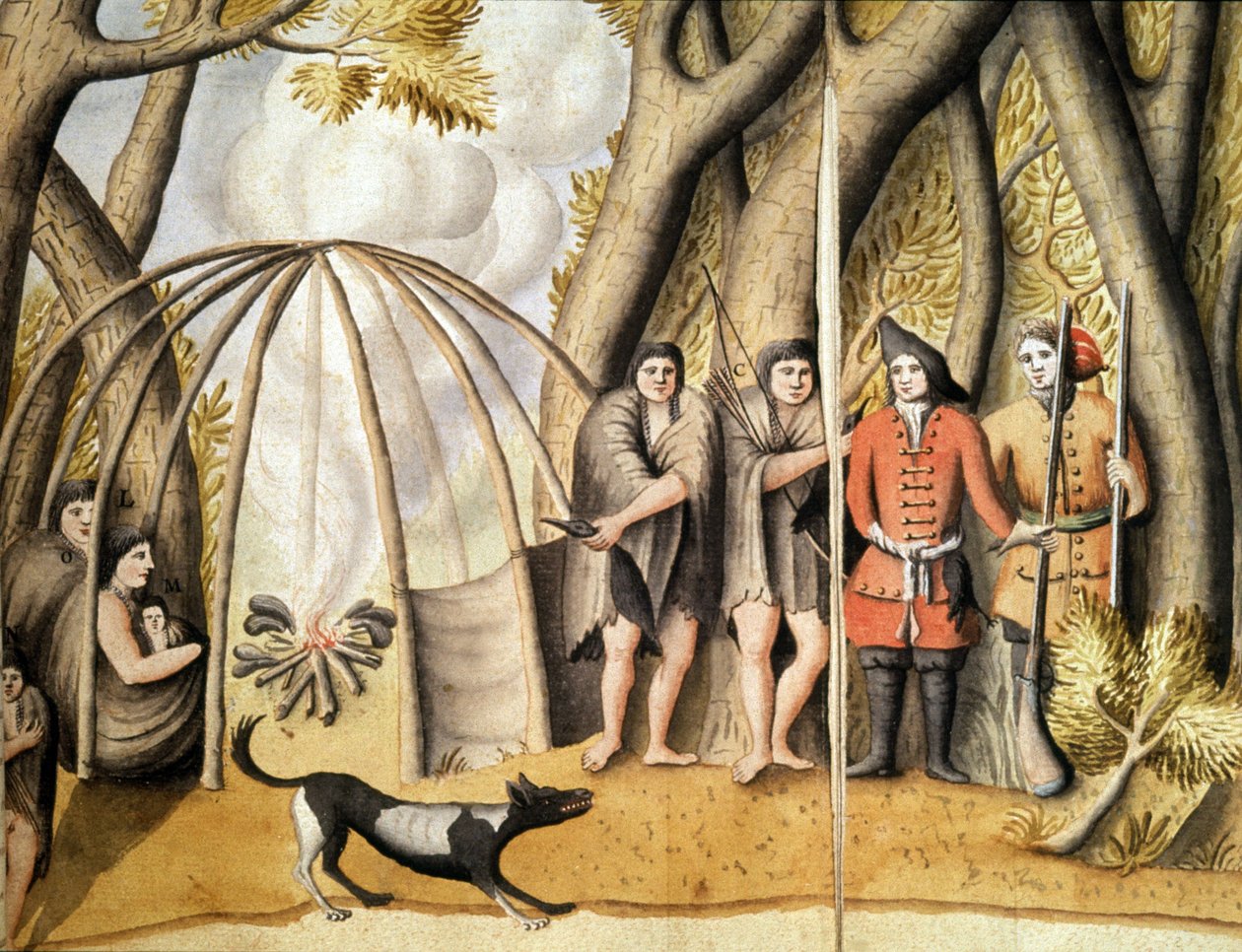 The Indians of Magellan Strait by Jacques Gouin de Beauchesne