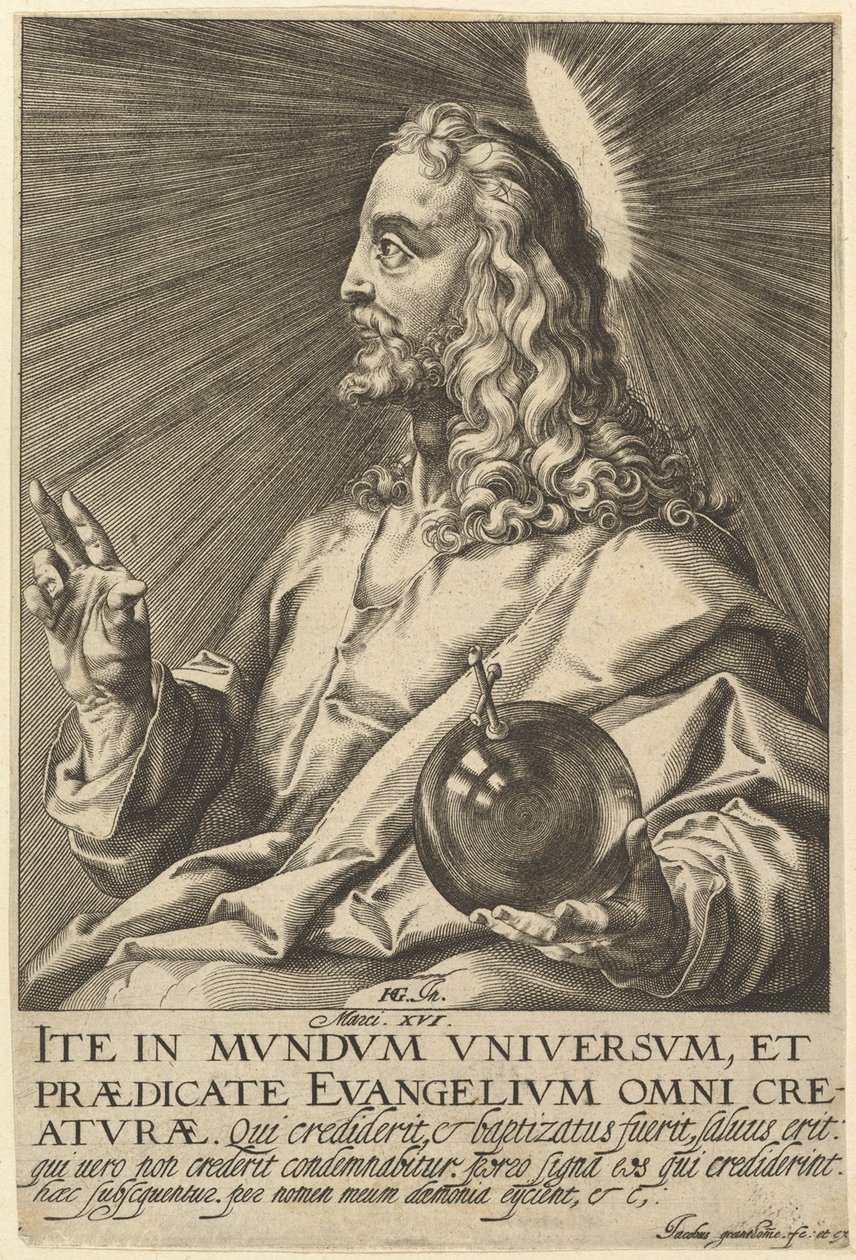 Christ, from Christ and the Twelve Apostles by Jacques Granthomme