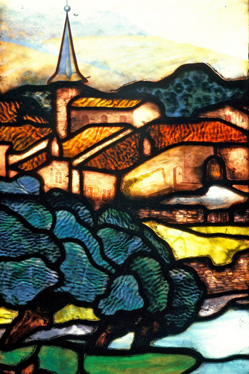 Nancy, Art Nouveau, Chamber of Commerce and Industry, Stained Glass Windows by Jacques Gruber
