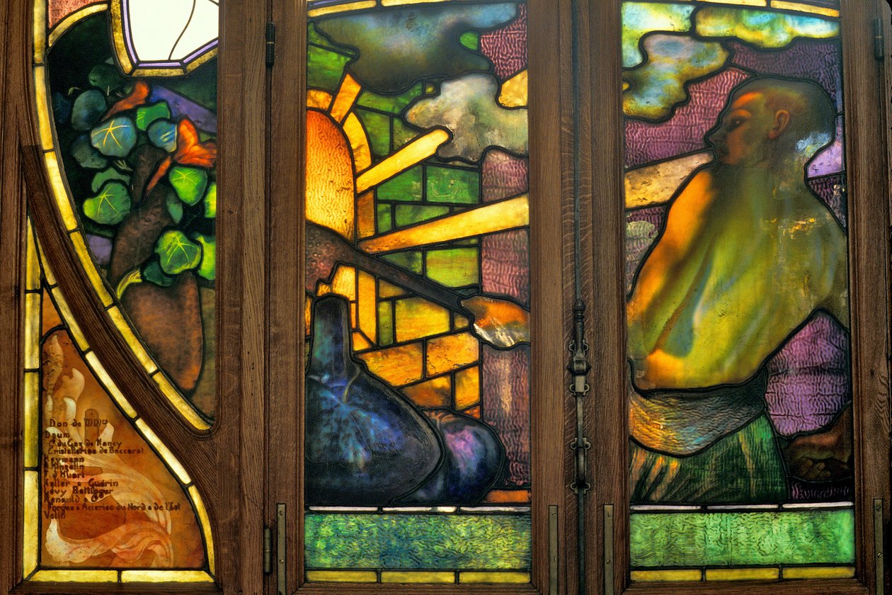 Nancy, Art Nouveau, Chamber of Commerce and Stock Exchange, Stained glass by Jacques Gruber by Jacques Gruber