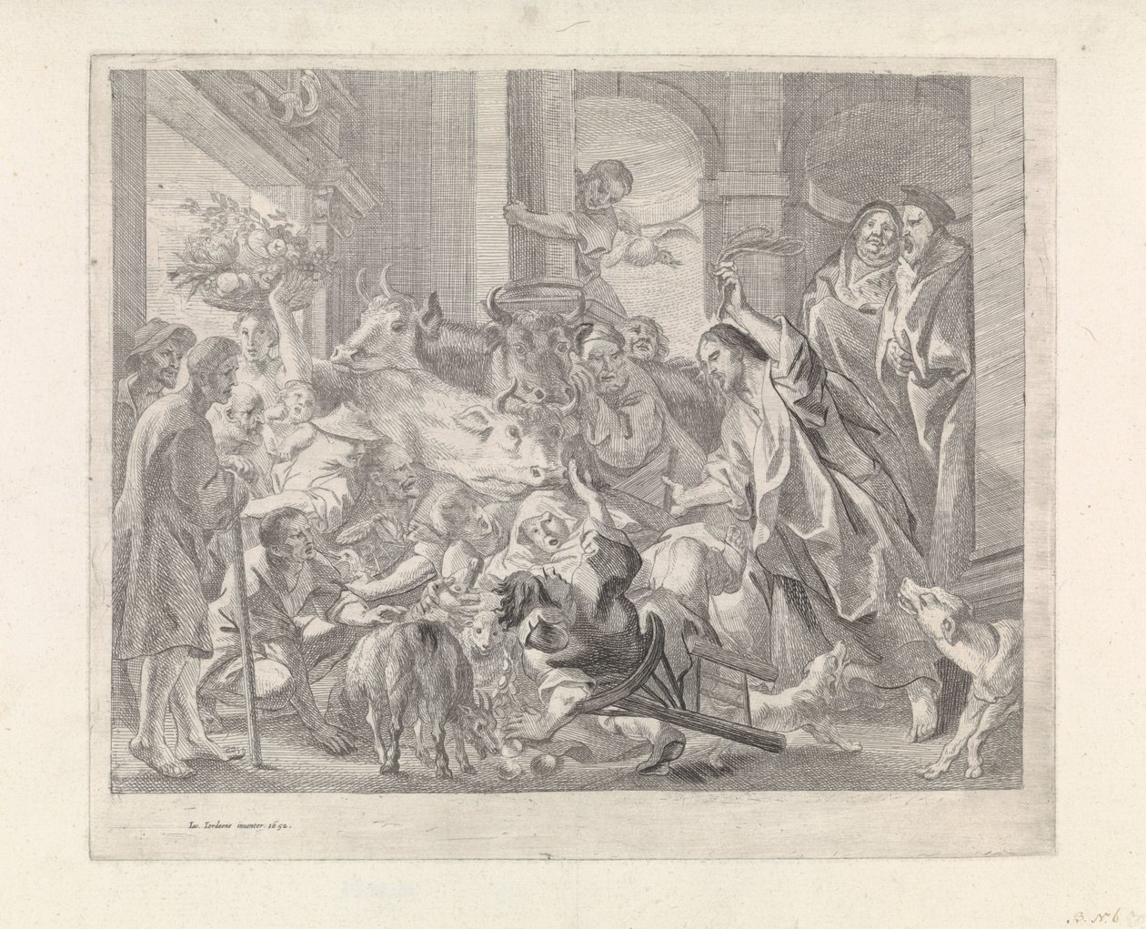 Christ Expels the Merchants from the Temple by Jacques Jordaens