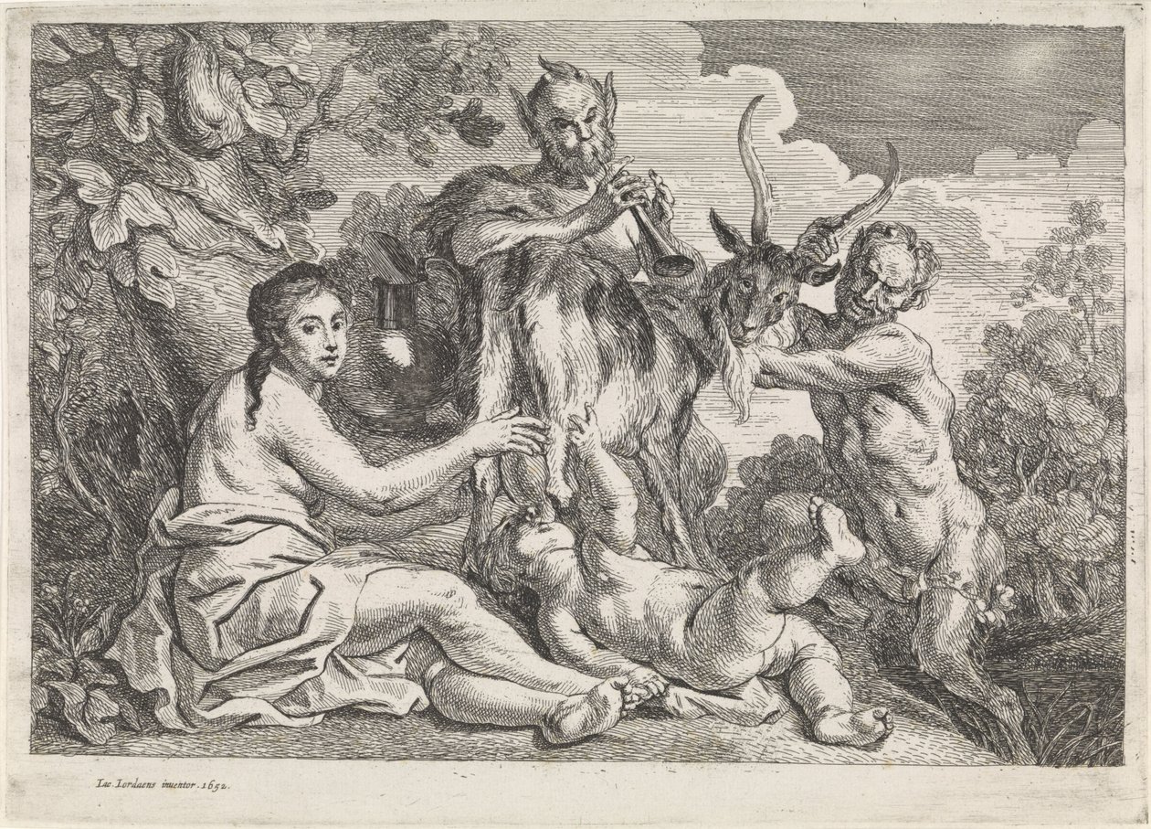 The Child Jupiter Fed by the Goat Amalthea by Jacques Jordaens