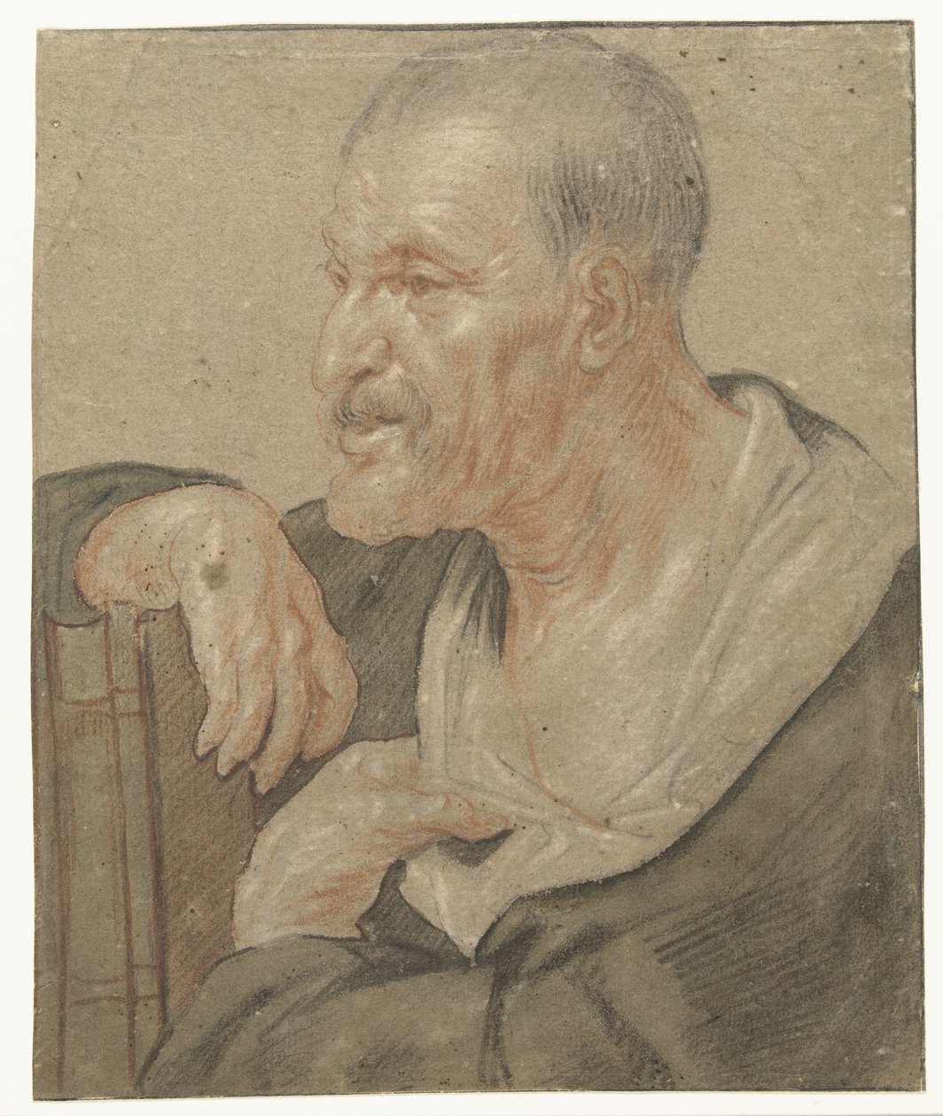 Shoulder Piece of an Evangelist, to the Left by Jacques Jordaens