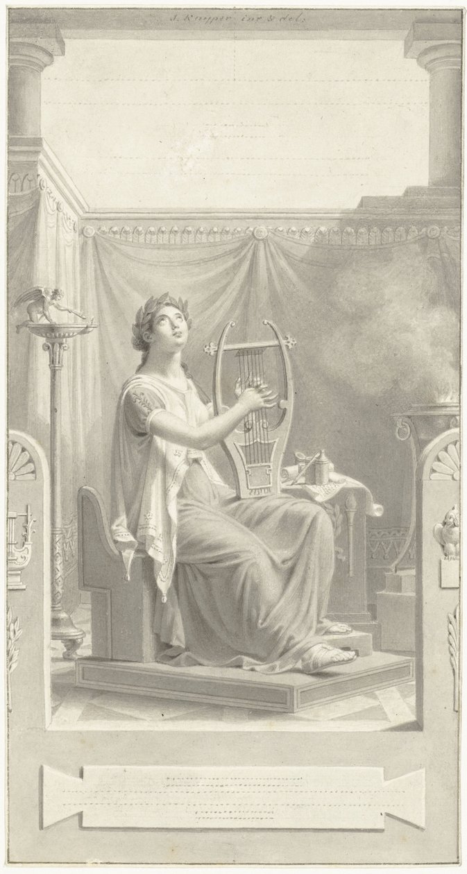 Design for the Title Page for Poems by H. Tollens Czn. by Jacques Kuyper
