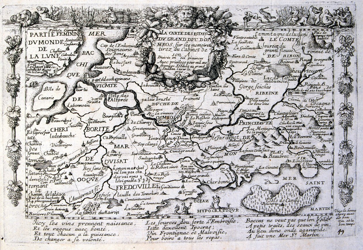 17th century engraved illustration from a collection of proverbs by Jacques Lagniet by Jacques Lagniet