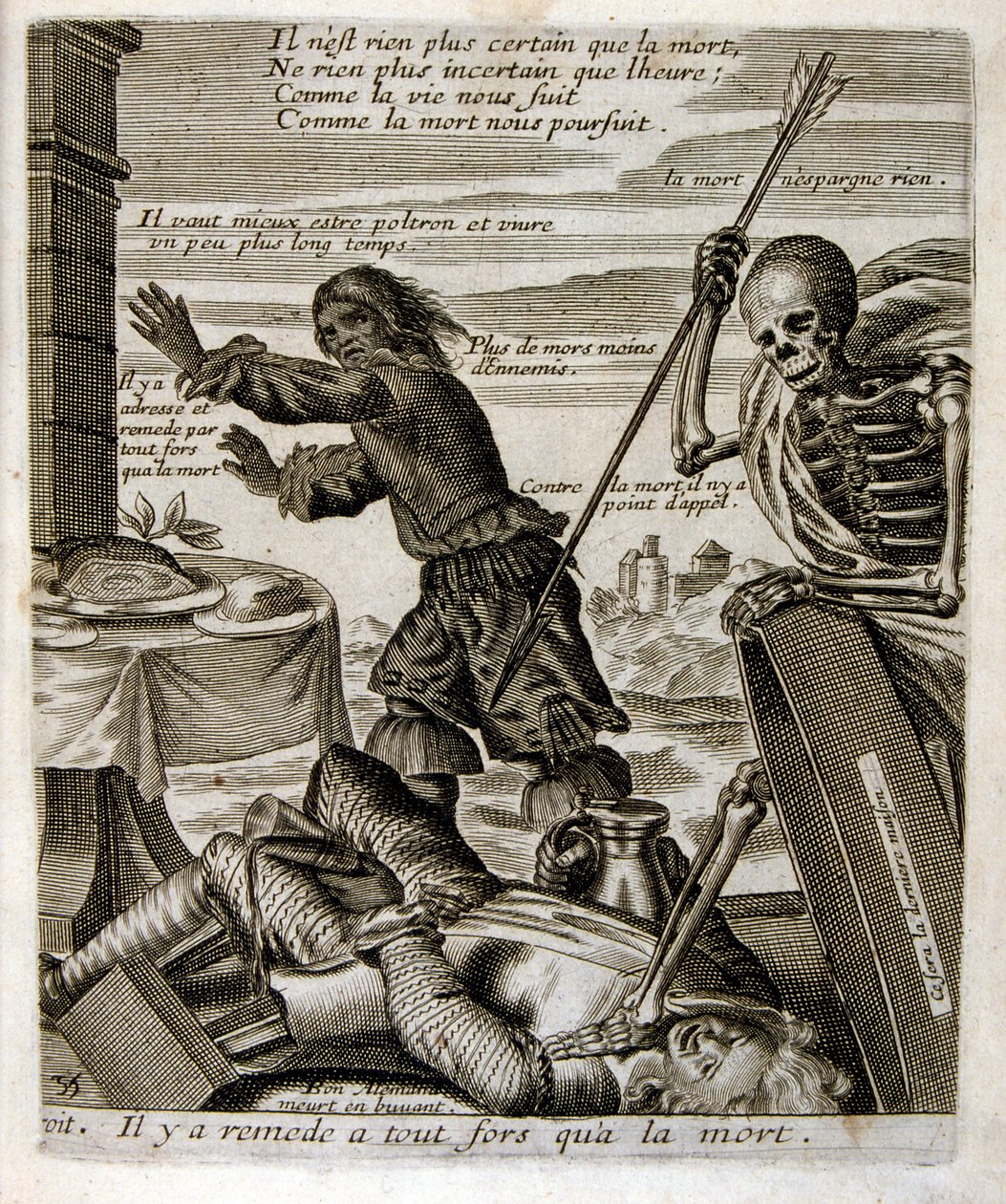 Illustration of fables by Jean de La Fontaine by Jacques Lagniet