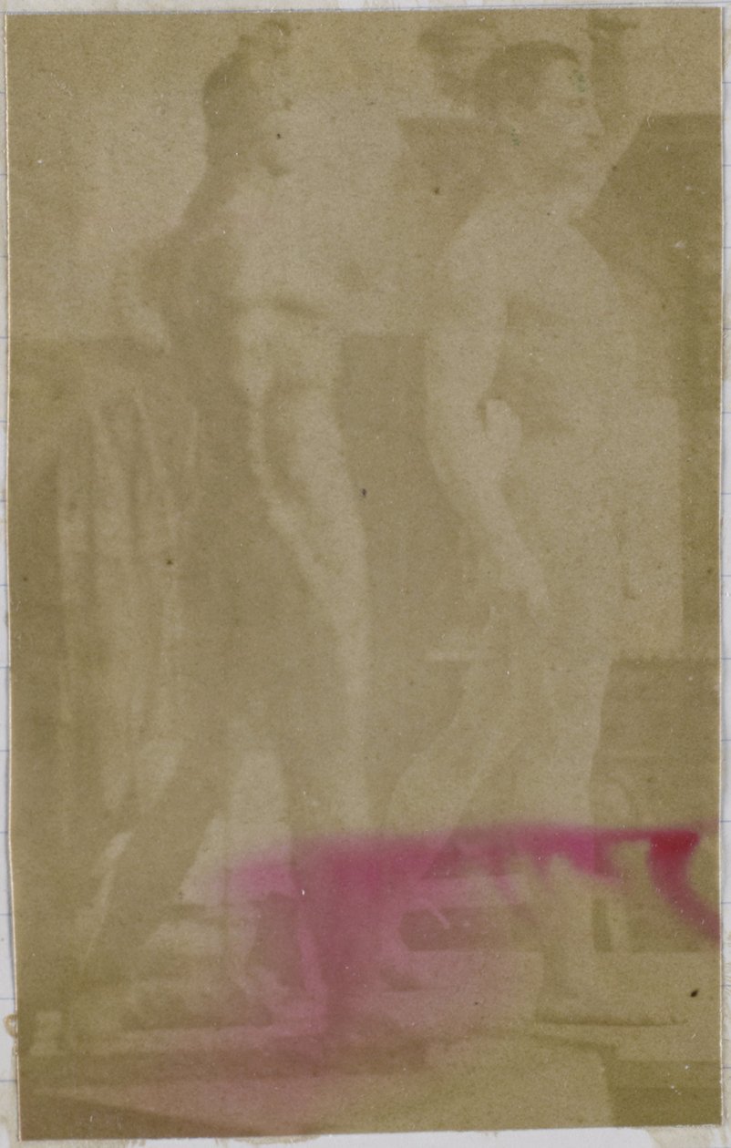 Study of a Male Nude Model, Standing and Seen from the Side, in the Studio of Jacques de Lalaing by Jacques Lalaing (attributed to)