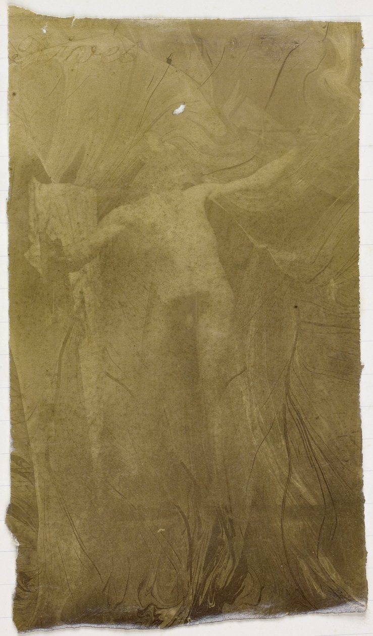 Study of a Male Nude Model, Standing Frontally, in the Studio of Jacques de Lalaing by Jacques Lalaing (attributed to)