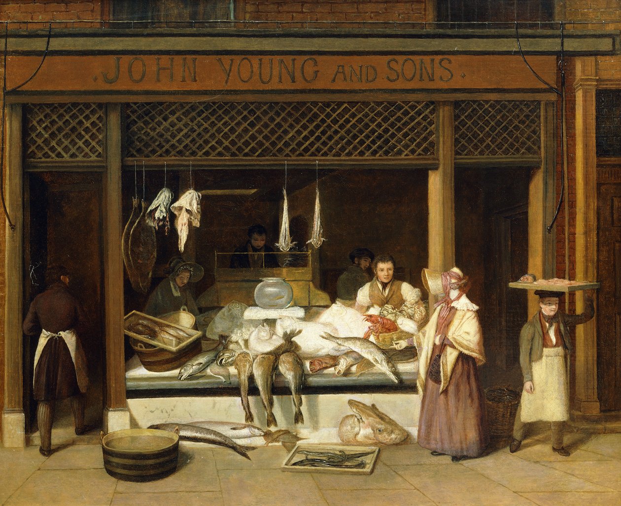 John Young and Sons, the Fishmongers by Jacques Laurent Agasse