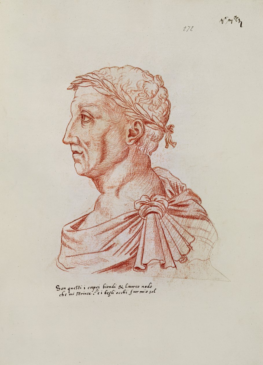 Ms.266 fol.271 v Petrarch (1304-74), from 